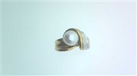 Ringe Sommer Dame Perla in Gold Perla PERLA AKOYA DIA CT 0.10 G/VS - PERLA AKOYA DIA CT 0.10 G/VS